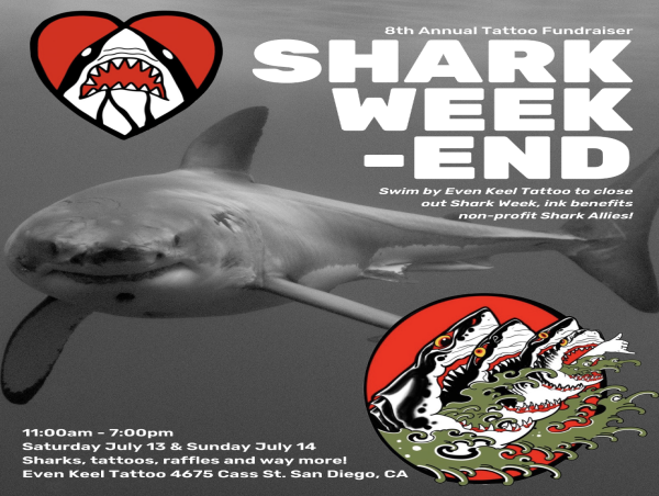 Even Keel Tattoo Partners With Non-profit, Shark Allies, For 8th Annual Shark Weekend Fundraiser