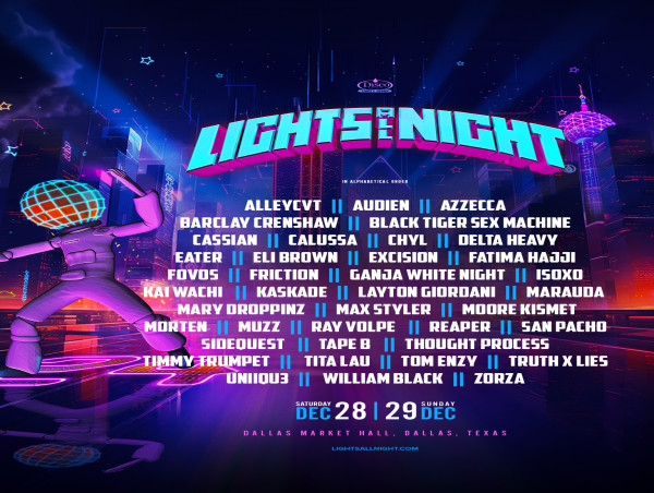  Lights All Night Festival returns to Dallas, TX and Offers Promo Code RAVEPLUG 