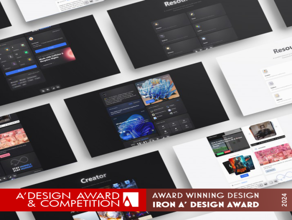 Atom63.io by You Zhang Triumphs with Iron A' Design Award in Website and Web Design Category