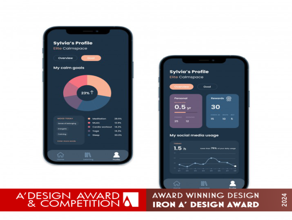 Calmspace by Anqi Chen Wins Iron A' Design Award in Mobile Technologies, Applications and Software Design Category