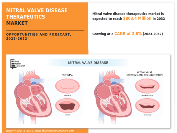 Mitral Valve Disease Therapeutics Market Updates 2024 : The Anticoagulant Dominated the Market 2023-2032