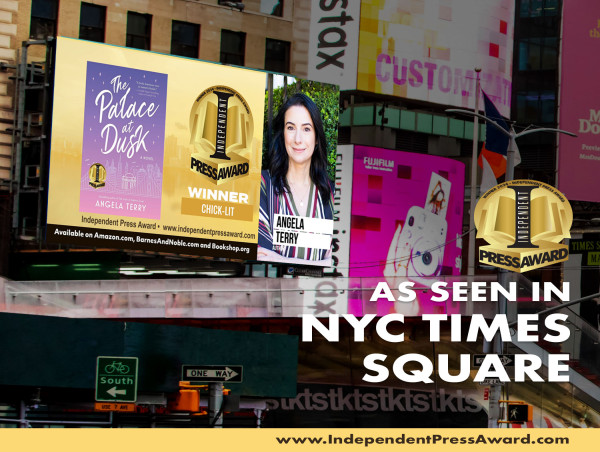  Award-winning Angela Terry is center stage on July 20th in NYC's Times Square with an INDEPENDENT PRESS AWARD win 