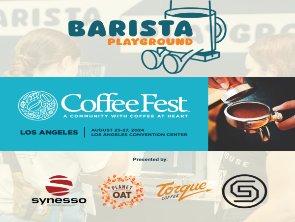  The Barista Playground at Coffee Fest LA with Torque Coffee, Synesso & Planet Oat 