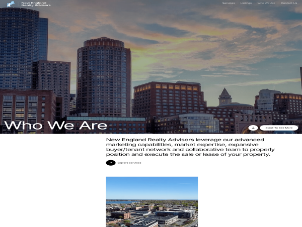  inMotion Real Estate Media Launches New Web Presence for New England Realty Advisors 