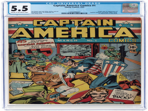  Captain America Comics #1 could pack a mighty punch at Hake’s big July 30-31 pop culture memorabilia auction 