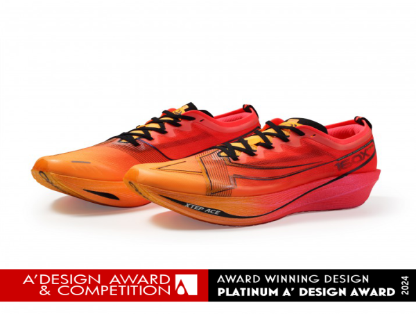  160X 5 Pro by Xtep China Co., Ltd. Wins Platinum in A' Footwear and Fashion Awards 