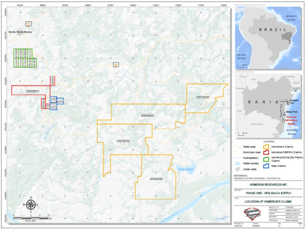 Homerun Resources Inc. Signs LOI for the Acquisition of Additional Belmonte District Silica Mineral Rights