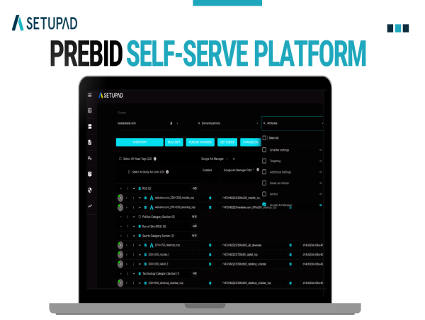 Setupad Launches Innovative Prebid Self-Serve Platform for Publishers