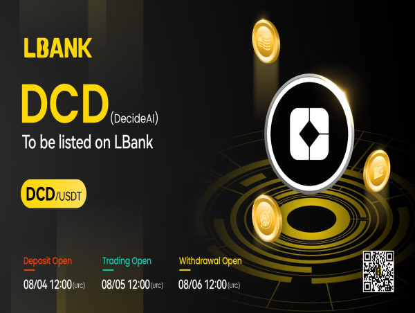  LBank Exchange Will List DecideAI (DCD) on August 2, 2024 