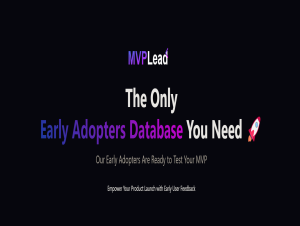 MVPLead Offers Limited-Time Free Access to Early Adopters Database for 50 Startups