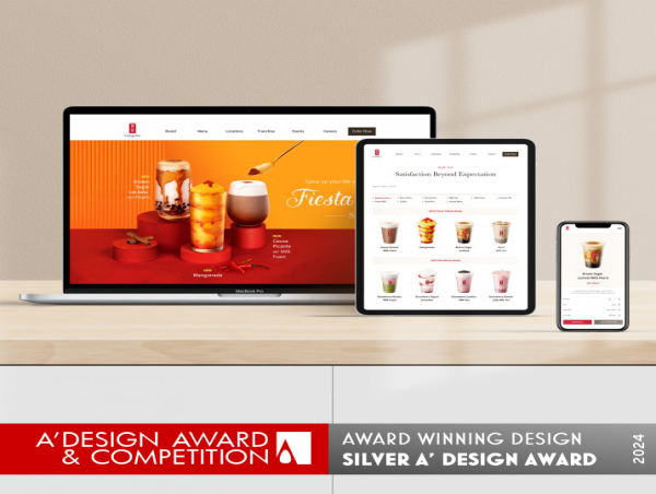  Brewing Happiness by Gong Cha CA Franchise Llc Wins Silver in A' Website and Web Design Awards 