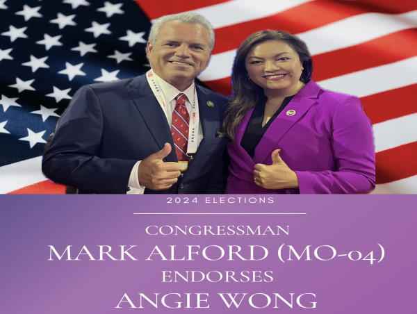 Congressman Mark Alford Endorses Angie Wong for Republican Executive District Committeewoman in Miami-Dade