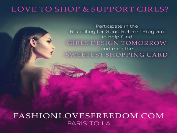  The Sweetest Shopping Card Paris to LA Fashion Loves Freedom Supports Girls Design Tomorrow 