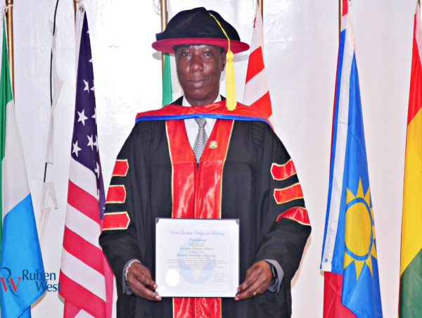 AMBASSADOR LAWRENCE MUKANDA MUKOLWE, HSC, OStJ, APPOINTED WORLD CIVILITY AMBASSADOR AT PRIVATE CEREMONY IN NAIROBI