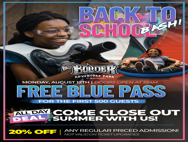  Bolder Adventure Park Launches Exhilarating Back to School Bash 