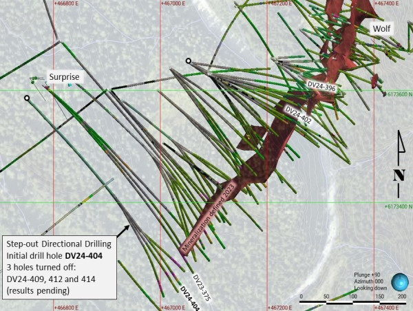  Dolly Varden Silver's Step-Out Intersects 1,091 g/t Silver over 9.38 Meters at Wolf Vein 