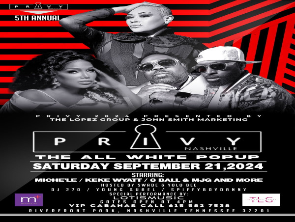 THE SECOND ANNUAL ALL-WHITE PARTY RETURNS TO NASHVILLE'S RIVERFRONT PARK ON SEPTEMBER 21, 2024 