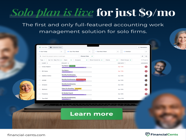  Financial Cents Unveils First Full-Featured Accounting Workflow Solution for Solo Firms at Just $9/Month 
