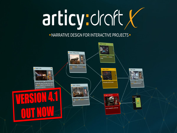 Articy:draft X Update 4.1 Brings New Features For Interactive Storytelling