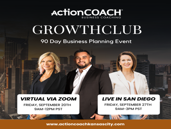 ActionCOACH San Diego Unveils 2 Options to Attend GrowthCLUB, a 90-Day Business Planning Session: In Person or Virtual