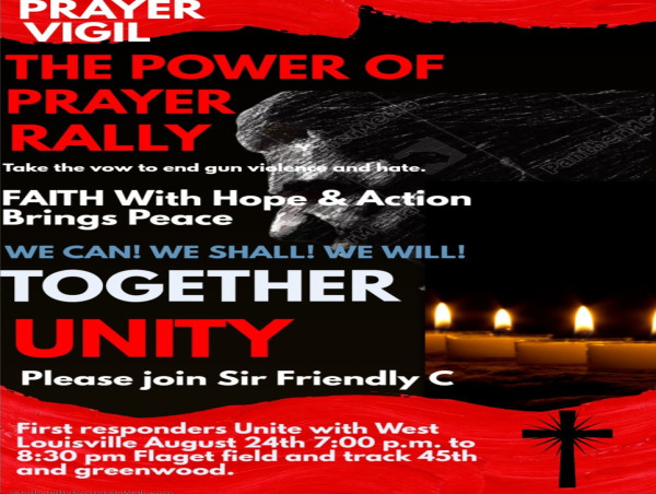 'The Power of Prayer' Rally to Unite West Louisville Against Gun Violence