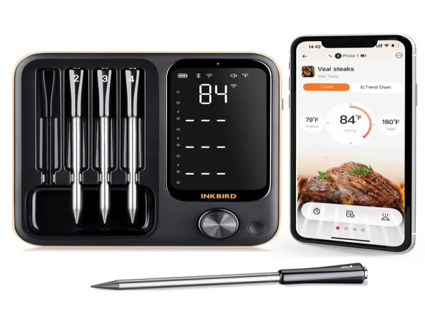 INKBIRD Launches 4-Probe Wireless Meat Thermometer INT-14-BW to Cook Easier