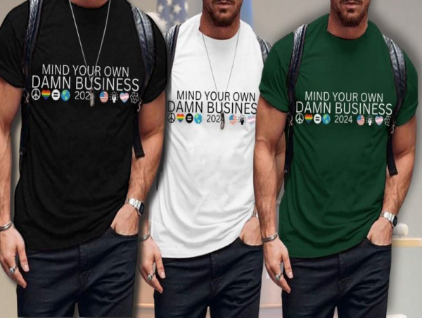  Mind Your Own Damn Business Walz Shirt, Hat is Published on Pipcloth 