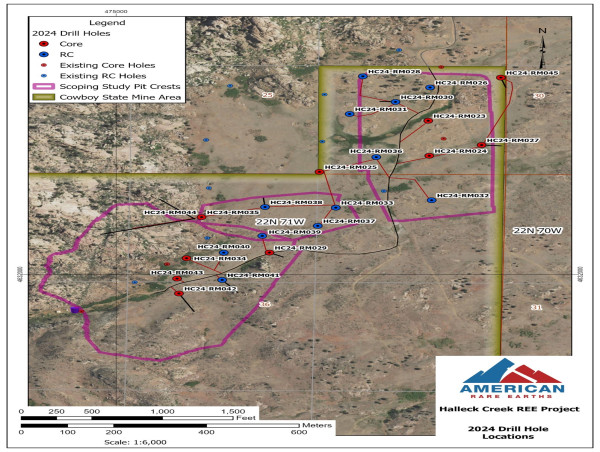 American Rare Earths Announces 2024 Drilling Completed in Cowboy State Mine Area