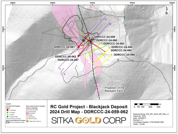 Sitka Drills 290.5 m of 1.10 g/t Gold, Including 105.0m of 1.68 g/t Gold, at its RC Gold Project, Yukon