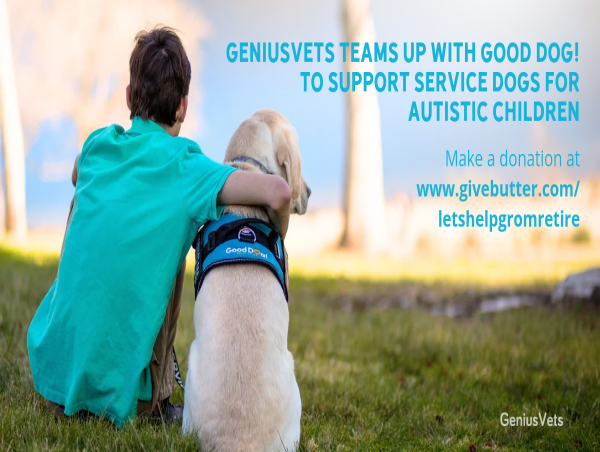  GeniusVets Teams Up With Good Dog! To Support Service Dogs for Autistic Children 