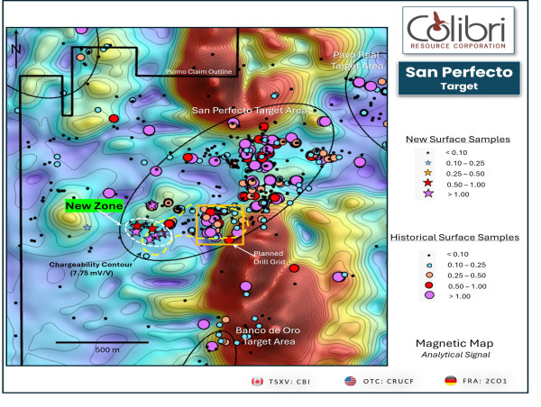  Colibri Samples 4.64 g/t Au at the EP Project, Caborca Gold Belt, Sonora, Mexico 