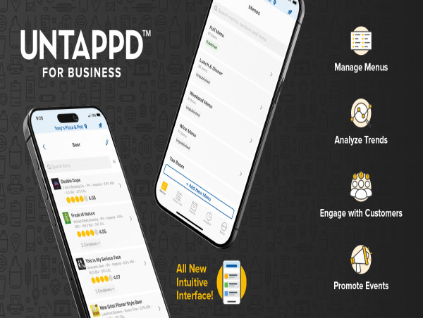 Next Glass Announces Untappd For Business Mobile App Update To Transform On-The-Go Menu Management