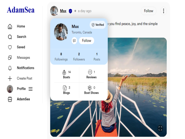 AdamSea is releasing a Social Media Platform for the Marine Industry
