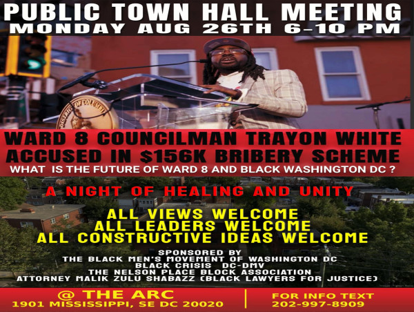  Town Hall Meeting on Trayon White and Future of Ward 8 