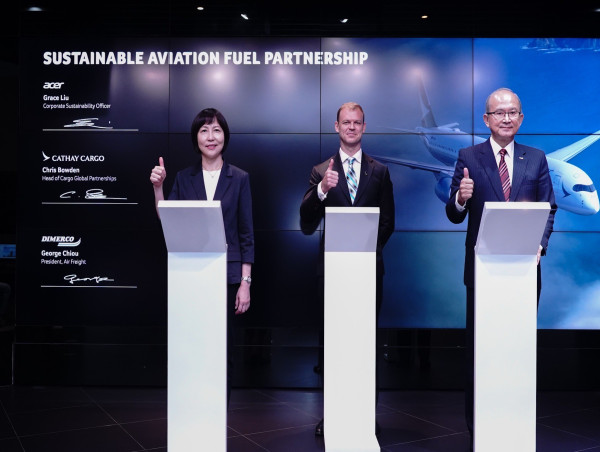  Dimerco Partners with Acer and Cathay Cargo to Drive Sustainability through Sustainable Aviation Fuel 