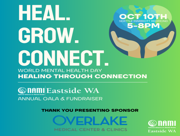  NAMI Eastside Gala to Explore Connections Between Loneliness and Mental Health on World Mental Health Day 