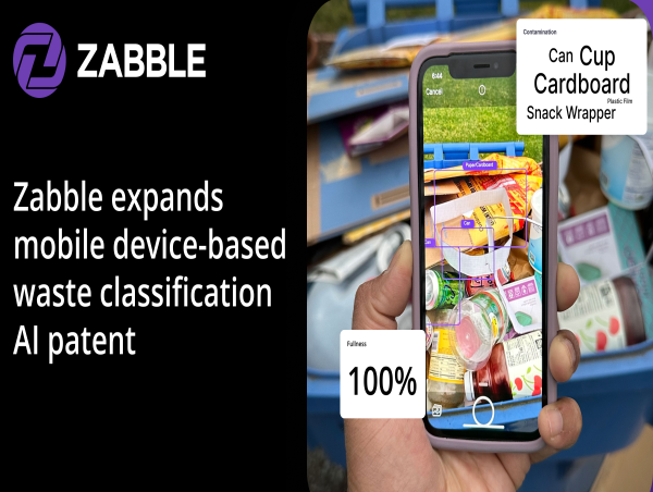Zabble waste classification patent expands to advance industry shift to mobile device-based AI for improving operations