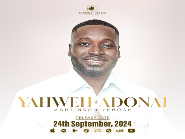 Gospel Music Minister Martinson Yeboah Set to Release Debut Single 'Yahweh Adonai' on September 24, 2024