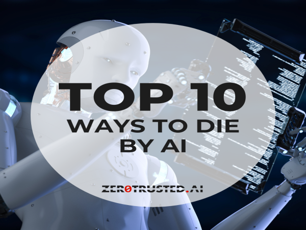 ZeroTrusted.ai Publishes New Article on Top 10 Ways to Die by Artificial intelligence (AI)