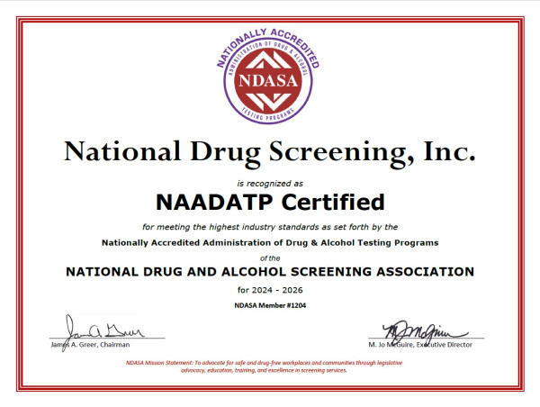 National Drug Screening Awarded Top C/TPA Accreditation from NDASA, Elevating Standards in Drug and Alcohol Testing