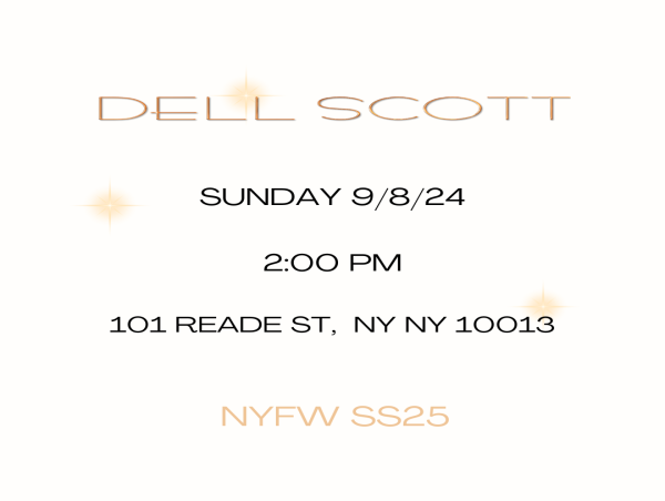  Dell Scott returns to NYFW SS25 on 09/08/24 