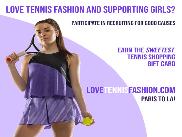  Recruiting for Good Launches Love Tennis Fashion to Help Fund Girl Causes 