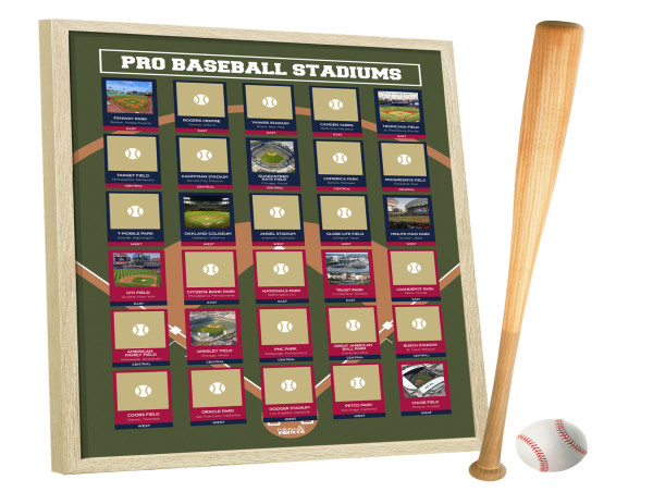  Palettes and Prints Launches Baseball and Football Stadiums Scratch-Off Posters on Amazon 