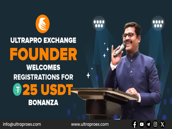  Ultrapro Exchange Founder Approaches Registrations for 25 USDT Bonanza 