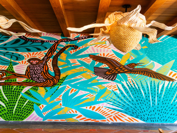  Hacienda Tres Ríos Crowns its Renovation with the Creation of a Colorful Mural in its Mexican Restaurant 