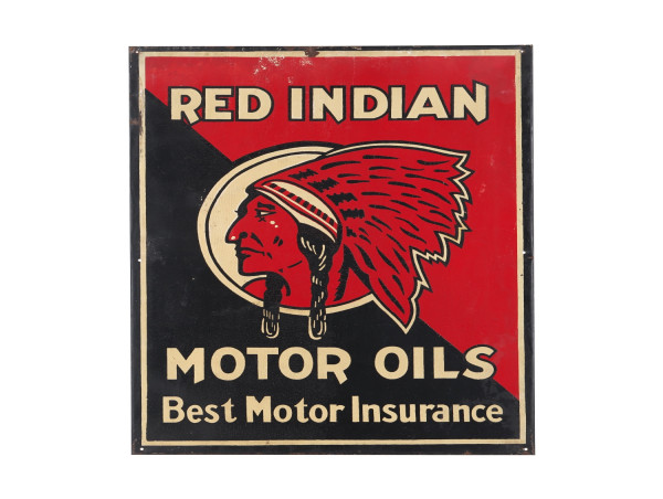  A Red Indian Motor Oil sign and a Campbell's Tomato Soup sign perform well in Miller & Miller's Sept. 7-8 online sales 