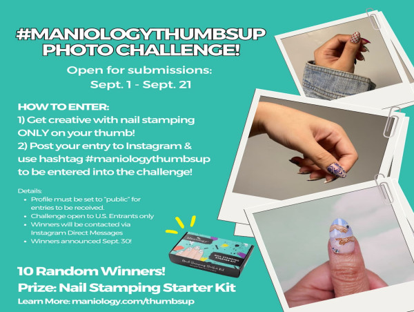  Maniology Invites All DIY Nail Art Enthusiasts To Enter Their #ManiologyThumbsUp Challenge 