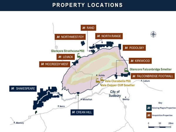 Magna Mining Acquires Producing Copper Mine in Sudbury from KGHM International Ltd.