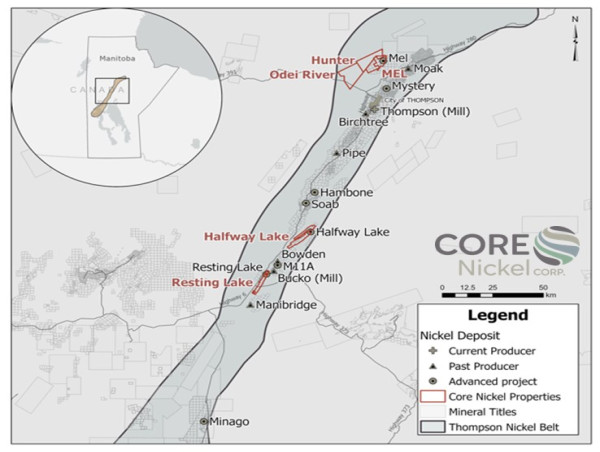  Core Nickel Announces up to $400,000 Flow-Through Private Placement Financing 