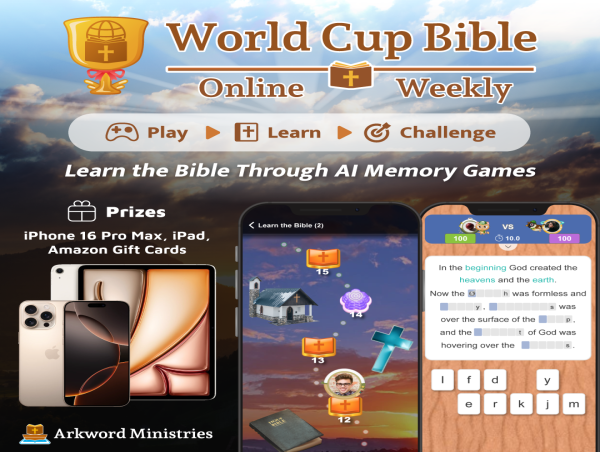  JOYAJOY and ArkWord Launch World Cup Bible - The Global Online Event for Learning the Bible Through AI Memory Games 